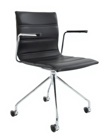 Used Moving conference chair, black – ergonomic, comfortable and stylish