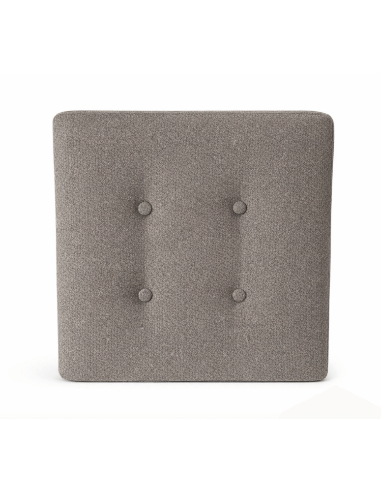 Used Square Seat Cushion – Light Brown Upholstered, 50x50x6 cm