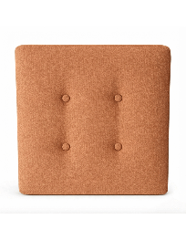 Used Square Seat Cushion – Honey Orange, 50x50x6 cm
