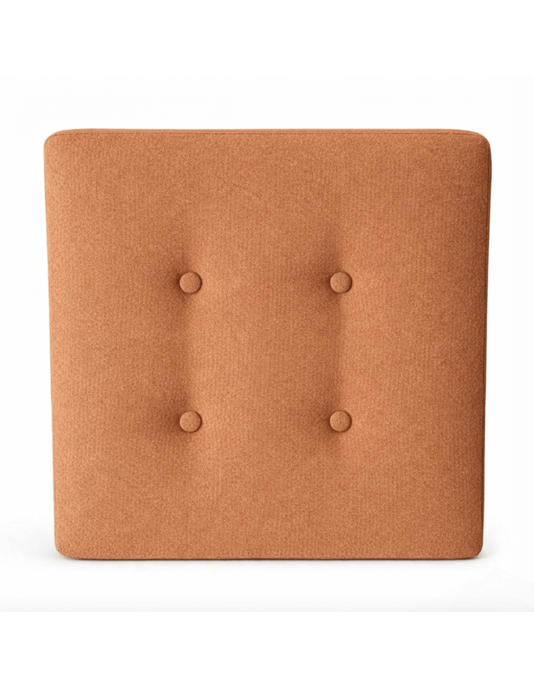 Used Square Seat Cushion – Honey Orange, 50x50x6 cm
