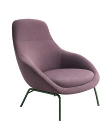 Used Always Lounge Chair by Naughtone, Purple