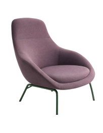 Used Always Lounge Chair by Naughtone, Purple