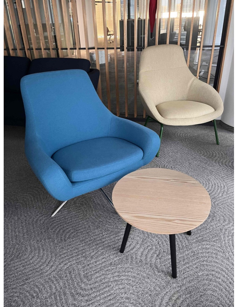 Used Noomi Softline Swivel Chair, Navy Blue
