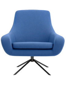 Used Noomi Softline Swivel Chair, Navy Blue