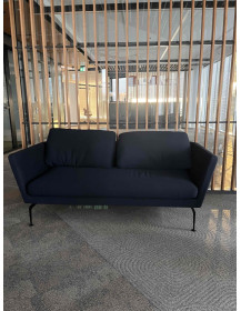 Used 2‑Seat Vitra Suita Sofa, Dark Navy