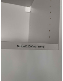 Used White Wall-Mounted Office Shelf