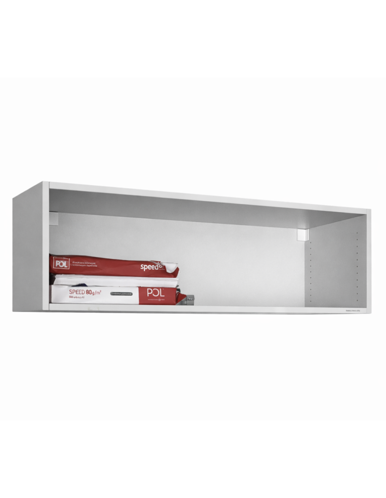 Used White Wall-Mounted Office Shelf