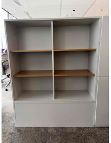 Used Double-Sided White Office Cabinet / Shelf