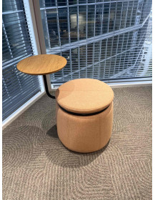Used Naughtone Lasso Ottoman / Stool / Table – Peach