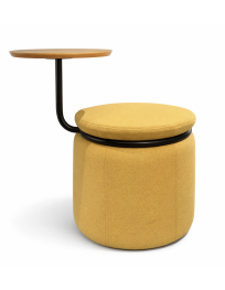 Uzywana-pufa-stolek-Naughtone-Lasso-zolta-outlet-meblowy-zerowastedesign