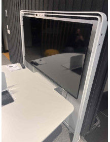 Used Steelcase D-Shaped Multimedia Conference Table