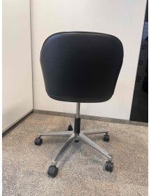 Used Black Vitra Softshell Office Chair on Wheels