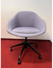 Used Naughtone Always Swivel Conference/Office Chair on Wheels Purple