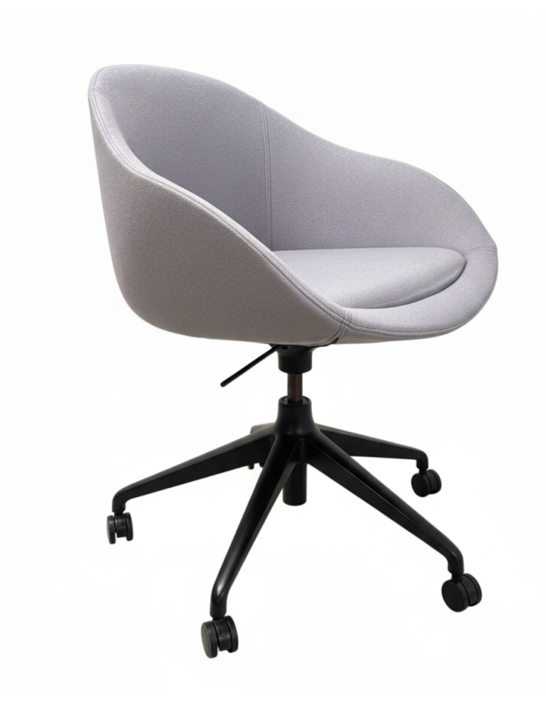 Used Naughtone Always Swivel Conference/Office Chair on Wheels Purple