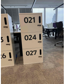 Used Office Cabinet / Numbered Locker White 50x45x120cm