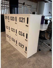 Used Office Cabinet / Numbered Locker White 50x45x120cm