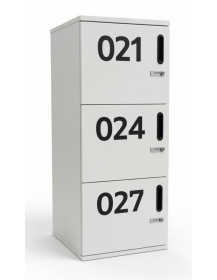 Used Office Cabinet / Numbered Locker White 50x45x120cm