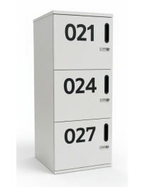 Used Office Cabinet / Numbered Locker White 50x45x120cm