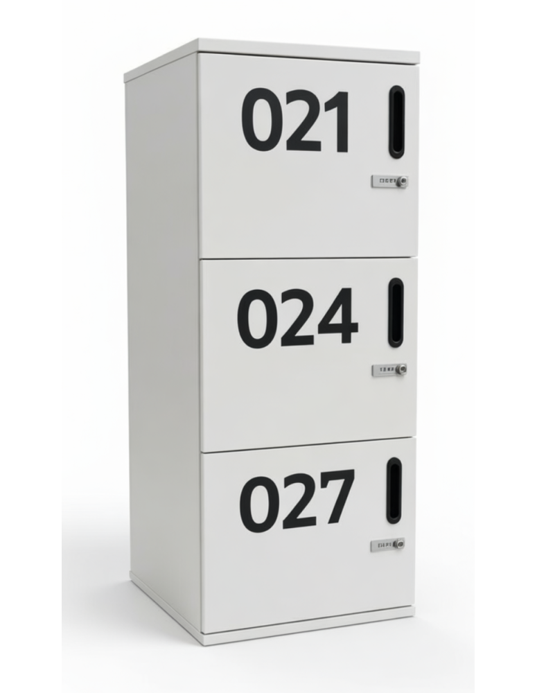 Used Office Cabinet / Numbered Locker White 50x45x120cm