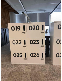 Used Office Cabinet / Numbered Locker White 100x45x120cm