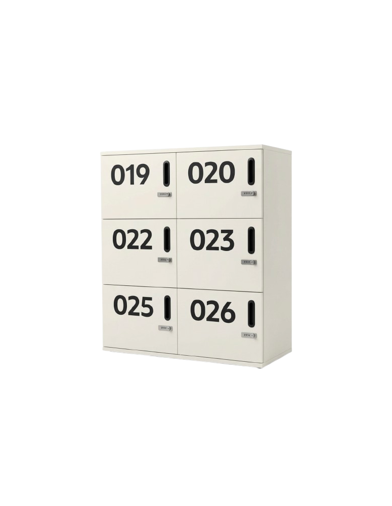 Used Office Cabinet / Numbered Locker White 100x45x120cm