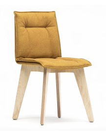 Used Vank Krak kitchen chair, orange upholstery