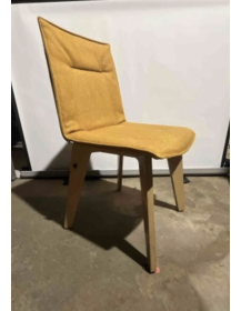 Used Vank Krak kitchen chair, orange upholstery