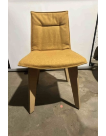 Used Vank Krak kitchen chair, orange upholstery