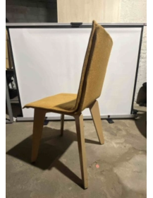 Used Vank Krak kitchen chair, orange upholstery