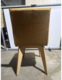 Used Vank Krak kitchen chair, orange upholstery