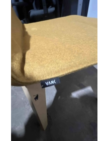 Used Vank Krak kitchen chair, orange upholstery