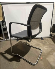 Used Rim Conference Chair on Sleigh Base