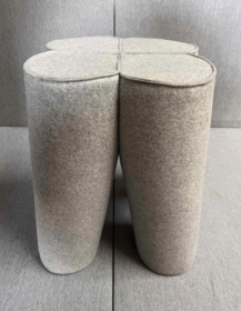 Used Noti Trefle pouf, grey
