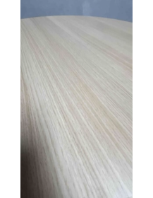 Used Round Table 80 cm – Wood-Effect Top, Black Metal Legs