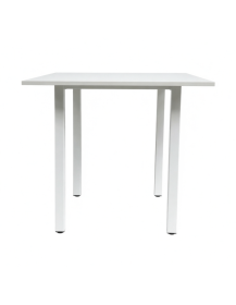 Used Square Table 80x80 cm – White, Height 73 cm