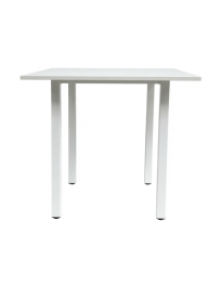 Used Square Table 80x80 cm – White, Height 73 cm