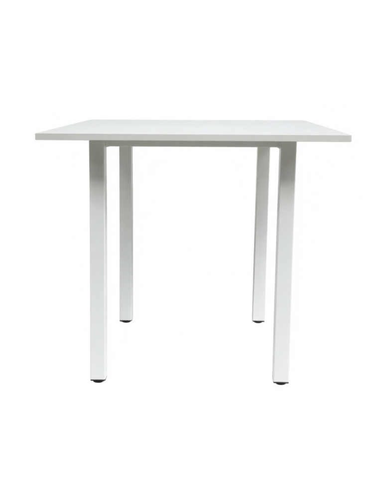 Used Square Table 80x80 cm – White, Height 73 cm
