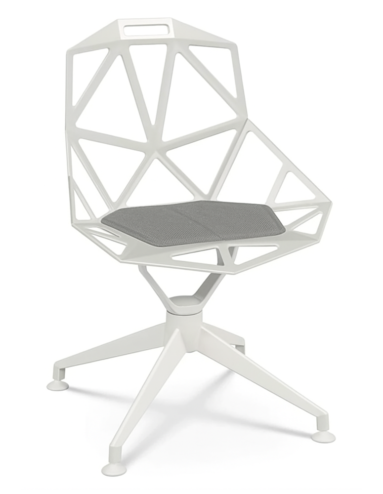 Used Magis Chair One Swivel Chair – White