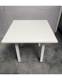 Used Square Table 80x80 cm – White, Height 73 cm