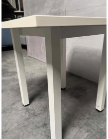 Used Square Table 80x80 cm – White, Height 73 cm