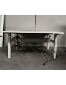 Used electric desk Steelcase Up&Down Bench white, height adjustable