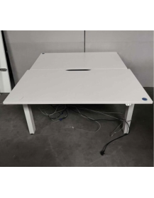 Used electric desk Steelcase Up&Down Bench white, height adjustable