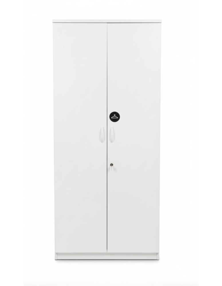 Used white wardrobe, 80 × 42 × 188 cm