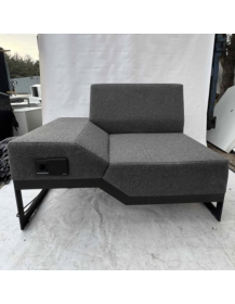 Used Belong Vank sofa – left, gray, with power outlet