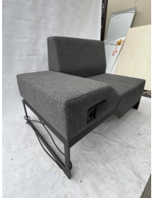 Used Belong Vank sofa – left, gray, with power outlet