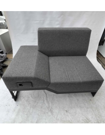Used Belong Vank sofa – left, gray, with power outlet