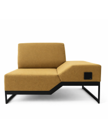 Used Belong Vank sofa – right, orange/honey, with power outlet