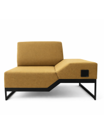 Used Belong Vank sofa – right, orange/honey, with power outlet
