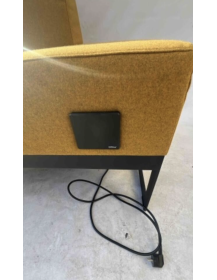 Used Belong Vank sofa – right, orange/honey, with power outlet