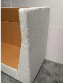 Used Voo_Voo VV 9X3 Bejot sofa, gray‑orange, high backrest, acoustic